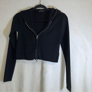 brandy melville Women’s Size S 1/2 Long Sleeve Black sweater